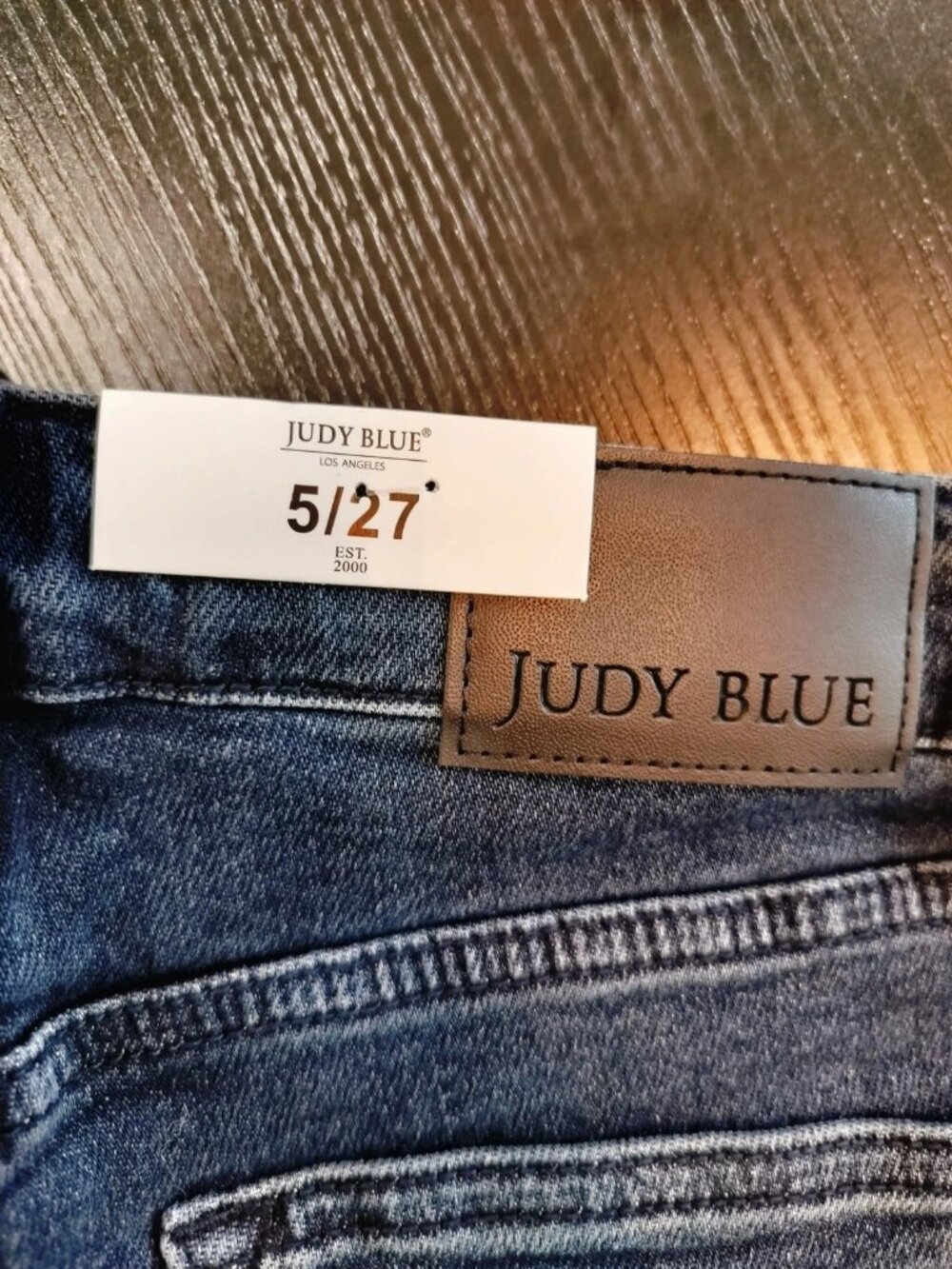 Judy Blue NWT High Rise Straight Button Fly Raw Hem Jeans Size 5/27 - Picture 9 of 12
